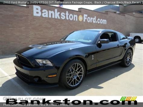Black 2012 Ford Mustang Shelby Gt500 Svt Performance Package Coupe