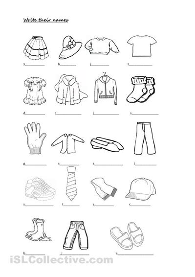 18 Best Images Of Kindergarten Worksheets Clothing