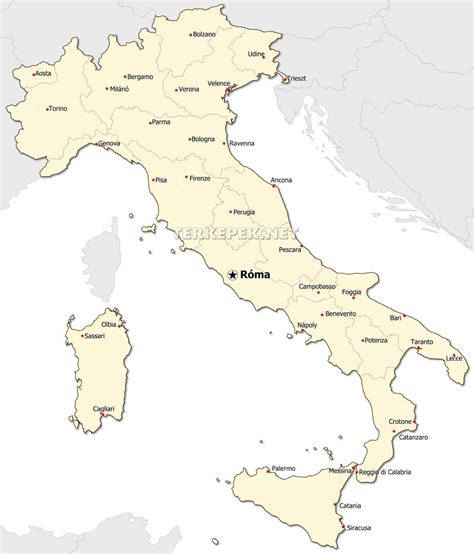 A minden második évben megrendezett. Olaszország térképek