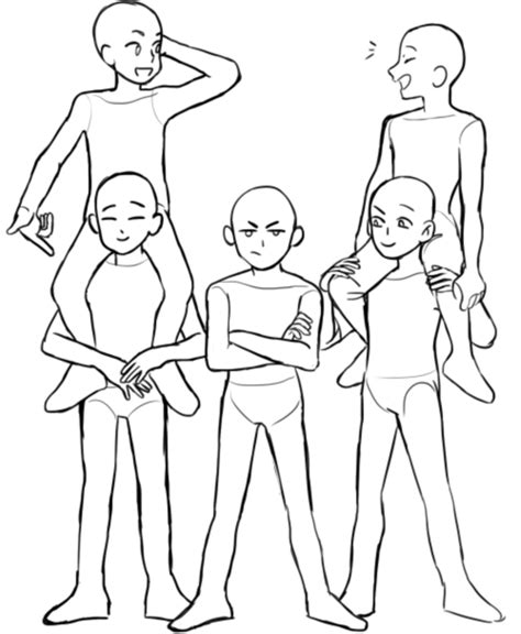Reference Poses Group Draw The Squad Base