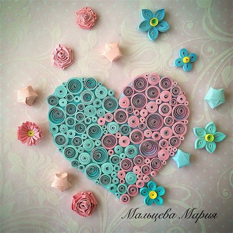 Love Quillingcard Quilling Heart Neli Quilling Paper Quilling Patterns