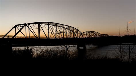 Belford Bridge Featured In The Movie Twister At Sunset