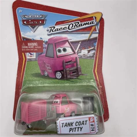 Disney Pixar Cars Tank Coat Pitty Pink Race O Rama 74 Mattel N2483 New