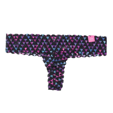 Doreenbow Women Briefs Geometric Flower Patterns T Panties Underwear Girls Sexy Beach Wear