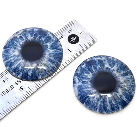 50mm Glass Eyes Tagged Human Eyes Handmade Glass Eyes