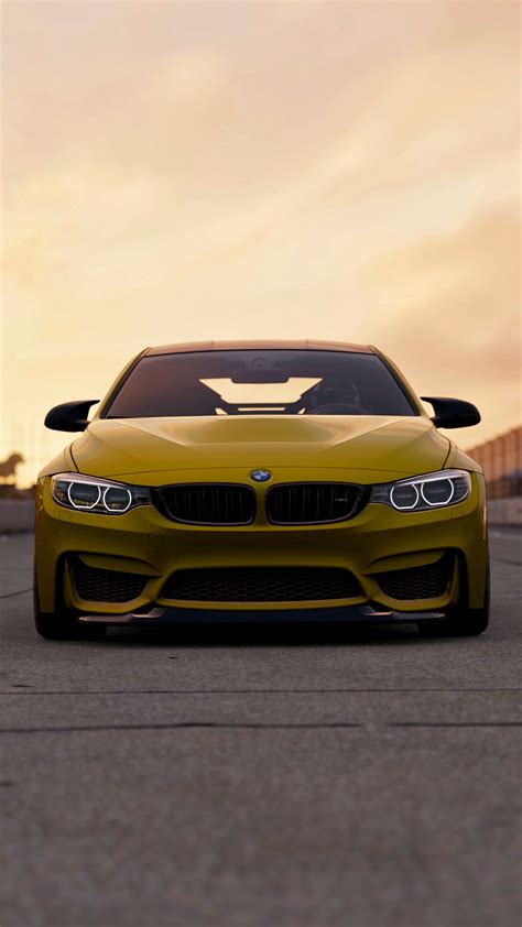 Download 1920x1080 Bmw M3 Yellow Front View Luxury Cars Wallpapers