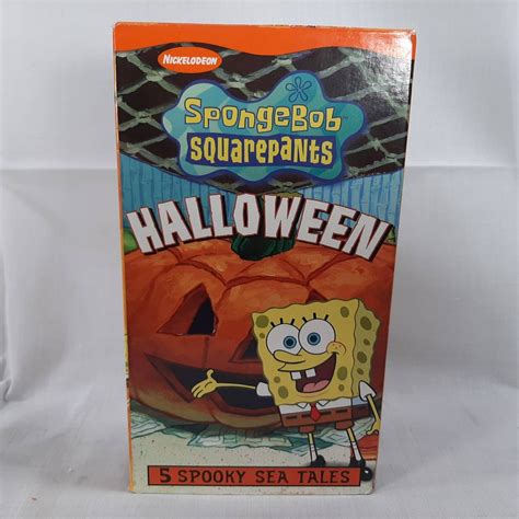 Spongebob Squarepants Halloween Vhs 2002 5 Spooky Sea Tales Etsy