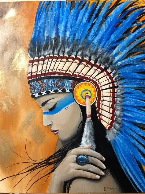 Native American Indian Girl Oil Painting Native American Drawing Native American Paintings