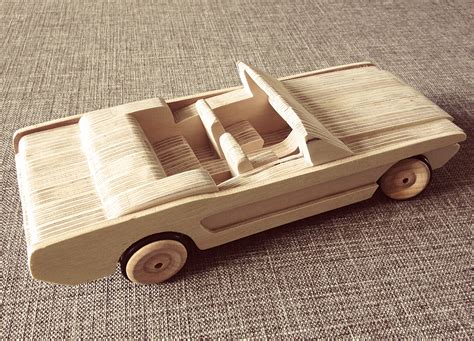 The Horsepower Convertible In 2021 Wooden Toys Wooden Toy Cars Wood