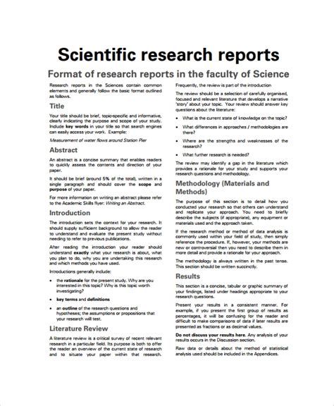 Firstly, a typical research paper may include definitive. FREE 8+ Sample Scientific Reports in PDF | MS Word ...