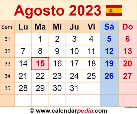 Calendario 2023 Agosto Get Calendar 2023 Update