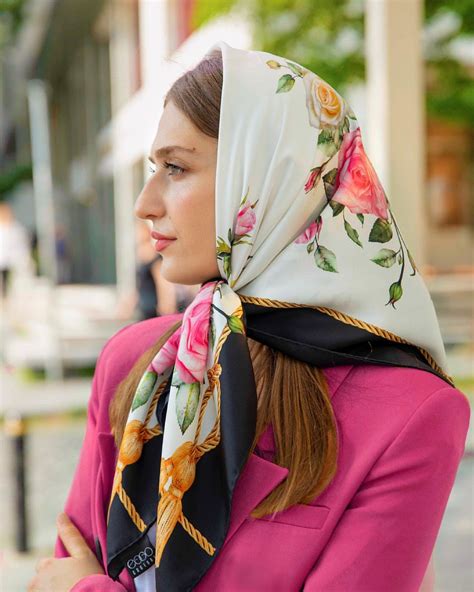 Head Scarf Fashion Silk Headscarf Head Scarf Tying Head Scarf Styles