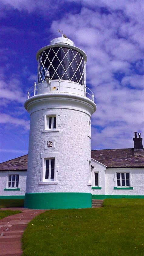 St Bees Lighthouse Cumbria England By Zacerin Phare Ile De Man