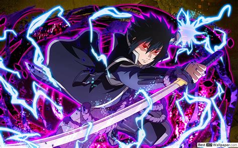 Sasuke Uchiha Lightning Blade From Naruto Shippuden For Desktop Hd Wallpaper Download