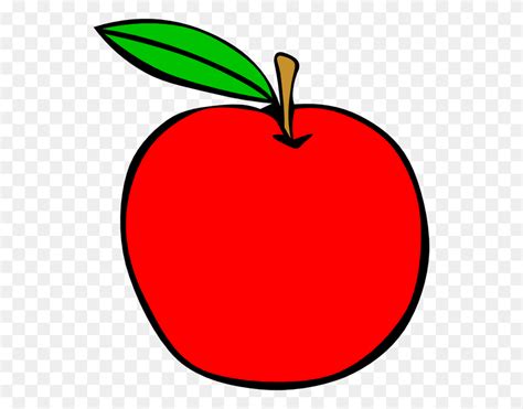 Red Apple Clip Art Vector Clipart Wikiclipart