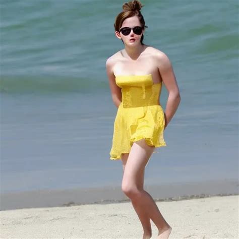 Emma Watson Beach Photograph Arthub Ai