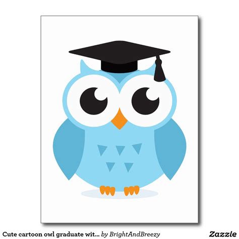 Cute Owl With Graduation Cap Clip Art Library