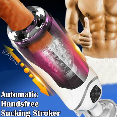 Sex Machine Blowjob Automatic Telescopic Male Masturbator Cup Stroker Men Toy Ebay