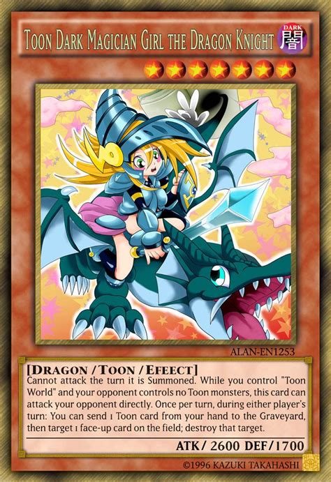 Toon Dark Magician Girl The Dragon Knight By Alanmac95 On Deviantart Yugioh Dragon Cards Rare