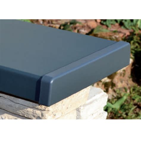 Embout Ôdemur pour couvertine plate en alu PVC anthracite 27 0 CM