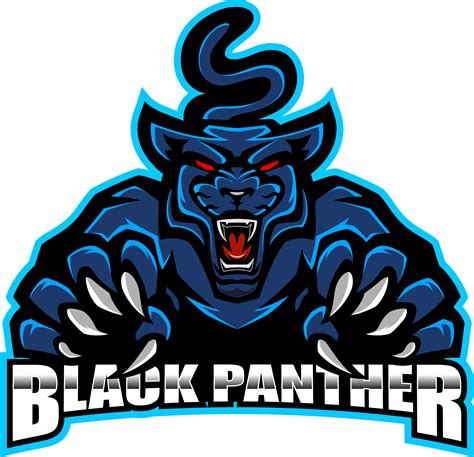 Black Panther Esport Mascot Logo By Visink
