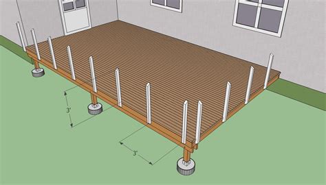 Bolt the posts to the inside of the rim joists. Deck post railing spacing | Deck design and Ideas