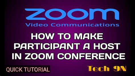 Users joined into the zoom meeting from the zoom mobile app or h.323/sip devices can participate in breakout rooms, but cannot manage them. How To Make Participant A Host In ZOOM | ZOOM TUTORIAL ...