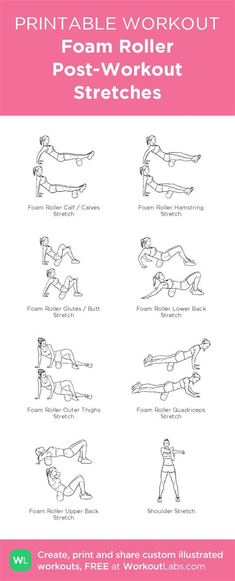 Foam Roller Exercises Printable