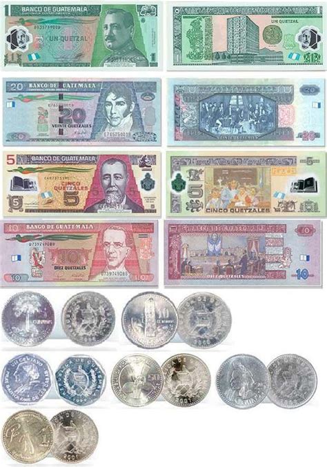Monedas Y Billetes De Guatemala TamaÑo Cartadocx Quetzal Moneda