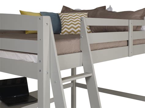 Camaflexi Concord Full Size High Loft Bed with Desk - From ...