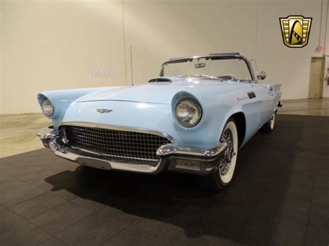 1957 Ford Thunderbird 80414 Miles Baby Blue Convertible 312 Cid V8 2