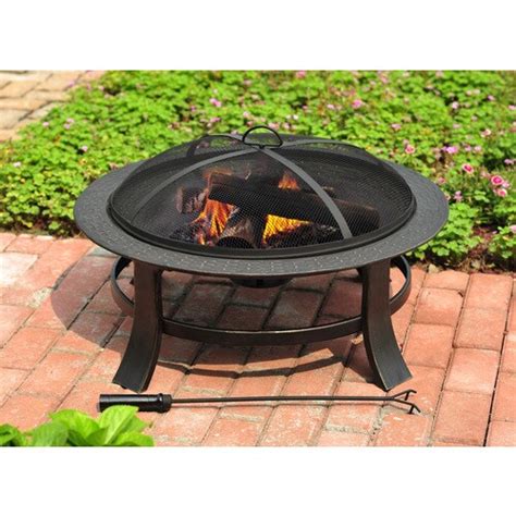 Check spelling or type a new query. Garden Treasures 30-in Matt Black Steel Wood-Burning Fire ...