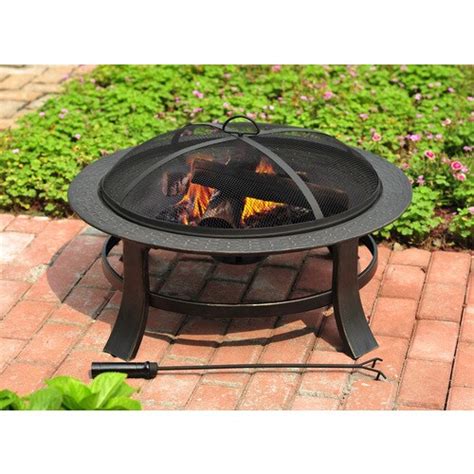 Check spelling or type a new query. Garden Treasures 30-in Matt Black Steel Wood-Burning Fire ...