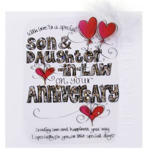 Happy Anniversary To Son And Daughter In Law Anniversary Wishes For