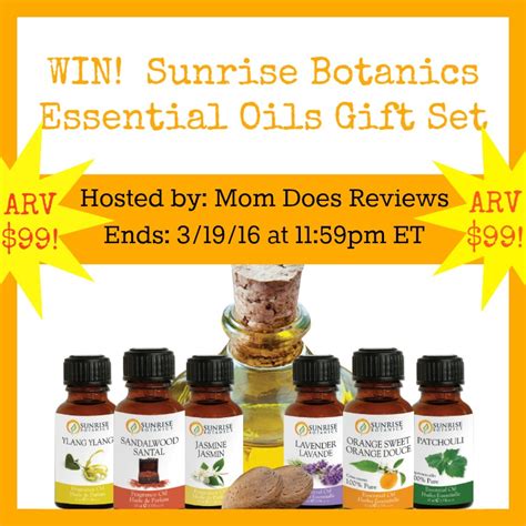 Win Sunrise Botanics T Set Arv 99 Ends 319 Mom Does Reviews
