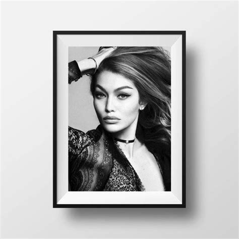 30off Top Models Gigi Hadid Poster Print Fashion Photo