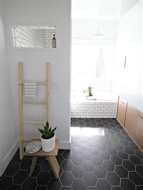 Marble hex floor tile 300 for a small bath space bathroom flooring tiles. 50+ Modern Cool Hexagon Tiles Ideas For Bathrooms | Modern ...