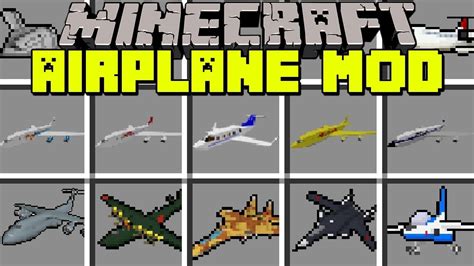 Minecraft Airplane Mod Fly Private Jets Military Planes And Survive