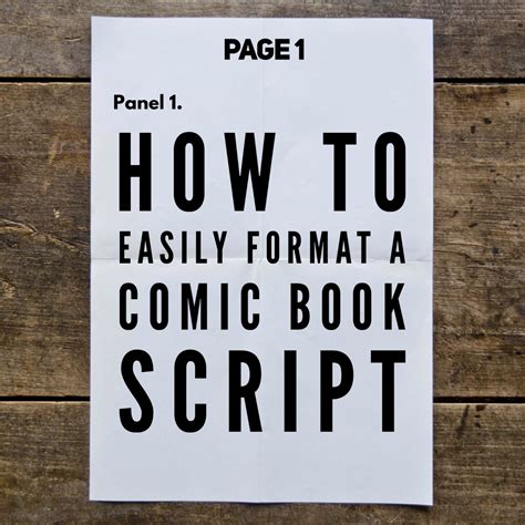 How To Easily Format A Comic Book Script — Kenny Porter