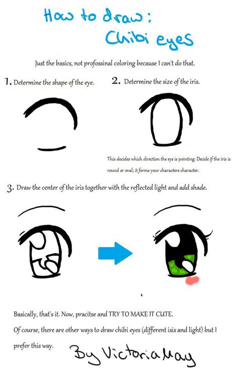 How To Draw Chibi Eye By Victoriamay On Deviantart