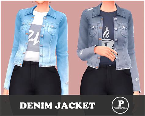 Sims 4 Maxis Match Denim Jacket Cc Guys Girls Fandomspot
