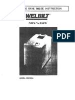 Welbilt bread machine manual abm3500/abm8200 (the bread machine instruction manual welbilt) publisher these machines are not longer made bye welbilt this is a 27 page booklet and includes recipes. Complete Welbilt Bread Machine Manuals