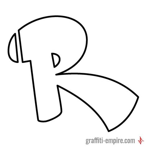 Simple Style R Graffiti Letter Done With Copic Bv08 Medium Super Brush