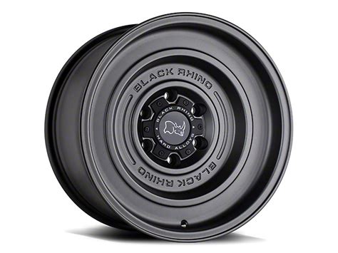 Black Rhino Sierra 1500 Solid Matte Gunblack 6 Lug Wheel 17x95 12mm