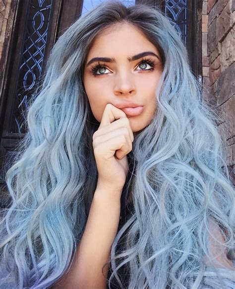 19 Silver Hair Color Ideas To Gray This Season Light Blue Hair