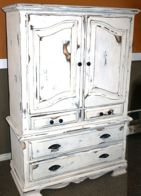 Rustic Painted Armoire Shabby Chic Dresser Shabby Chic Bathroom