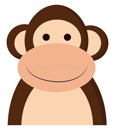 A Happy Monkey Vector Or Color Illustration Stock Illustration