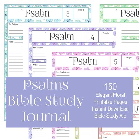 Printable Psalms Bible Study Guide Psalm Bible Planner Etsy In 2022