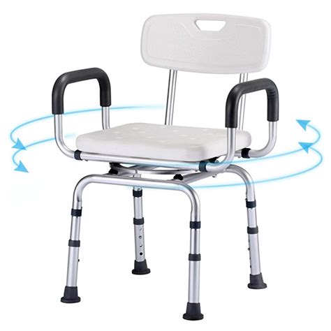 PAYRFV Pivoting Swivel Shower Chair For Elderly Seniors 360 Bathtub