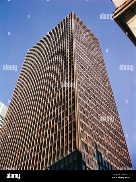 1960s Upward Angle Of Seagram Building Skyscraper Completed 1958 375